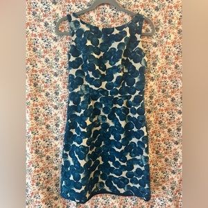 Anthropologie Tabitha blue gem dress
